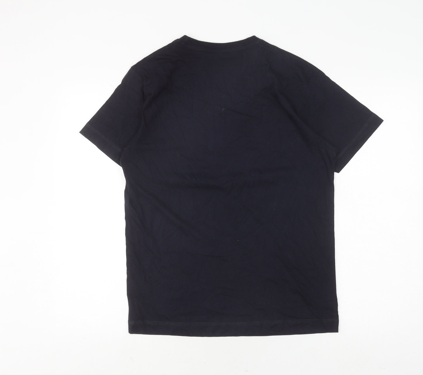 Continental Men's Black Graphic Print Cotton T-Shirt, S