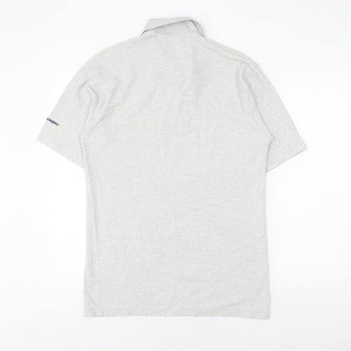 Umbro Men’s Grey Cotton Collared T-Shirt L