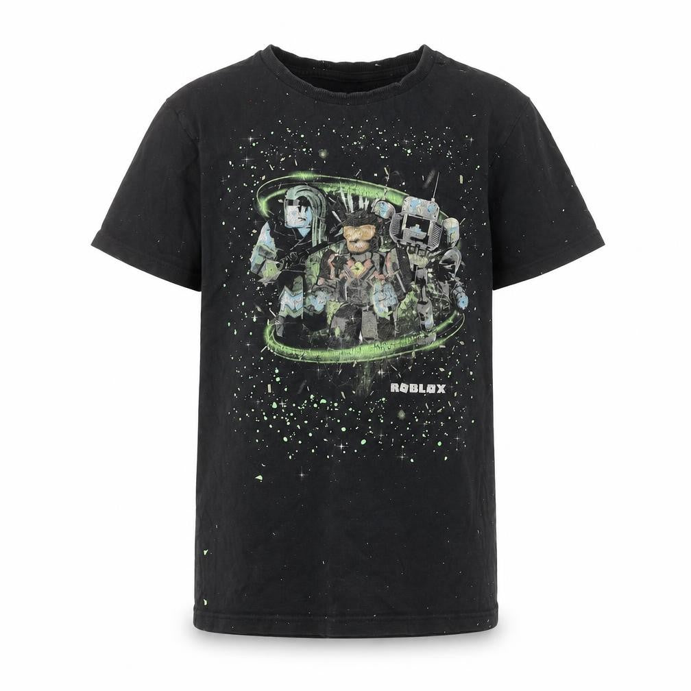 Next Boys Black Roblox Graphic T-Shirt 10 Years Casual