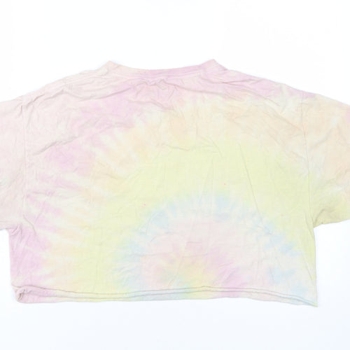 Sublime Unisex Multicoloured Cropped T-Shirt Size S
