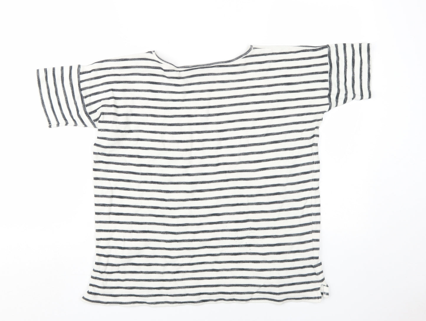 Topshop Women's Striped T-Shirt - Size 8 - Multicolour