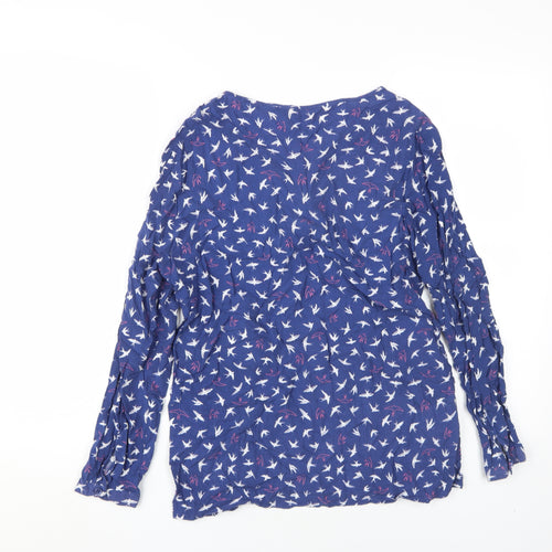 ISLE Essentials Women's Blue Blouse Long Sleeve Size 14