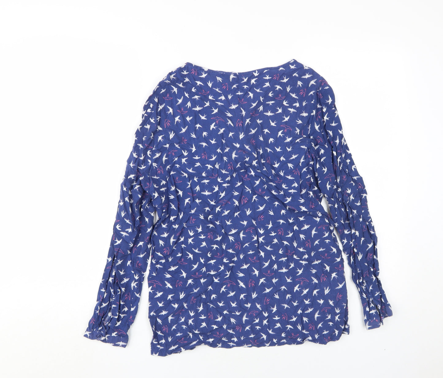ISLE Essentials Women's Blue Blouse Long Sleeve Size 14