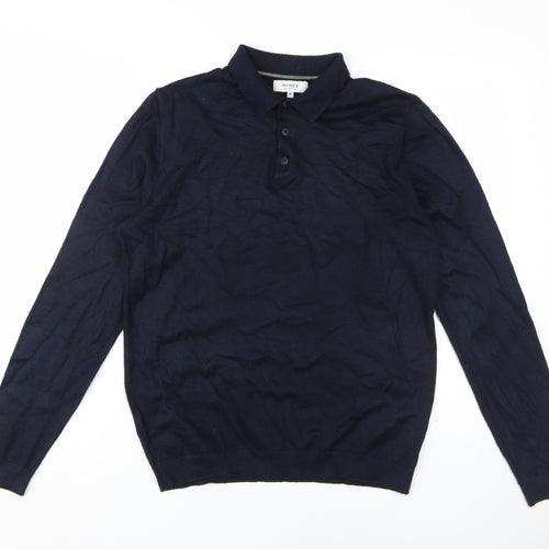 Nines Collection Men's Black M Collared Pullover Jumper