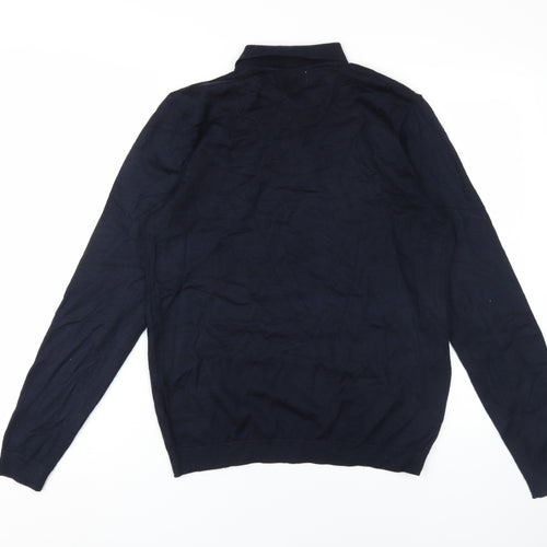 Nines Collection Men's Black M Collared Pullover Jumper