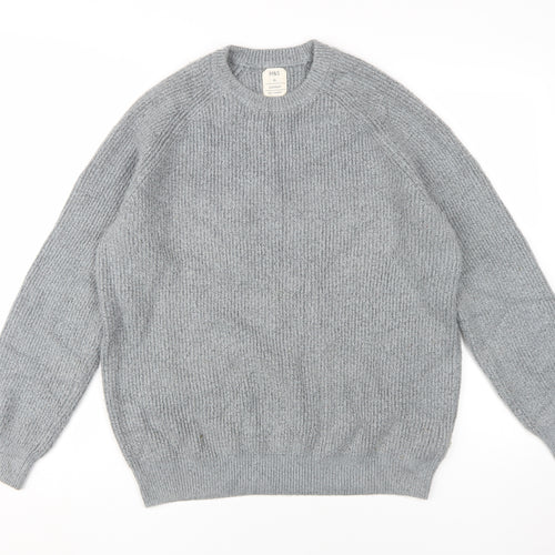 Marks and Spencer Men's Grey XL Supersoft Jumper