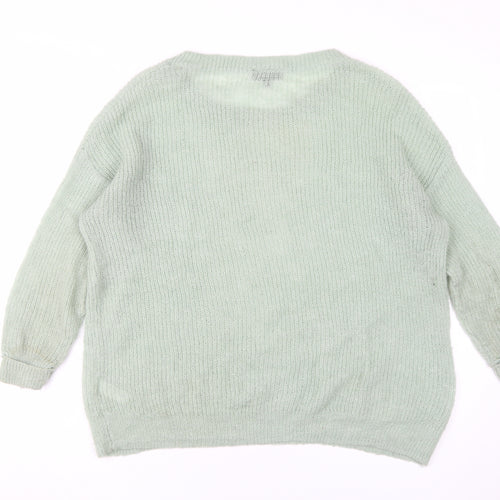 Topshop Women's Green Pullover Jumper Size 12