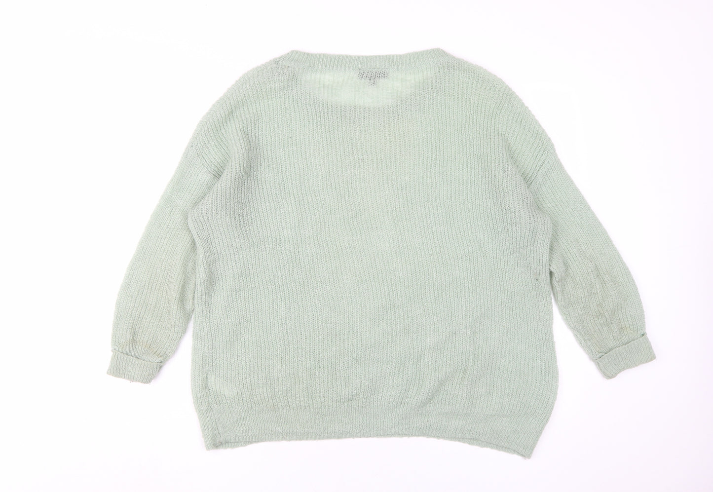 Topshop Women's Green Pullover Jumper Size 12