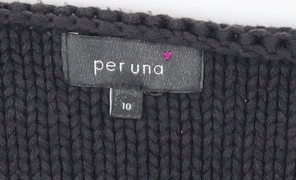 Marks and Spencer Women's Black Zip Cardigan Size 10