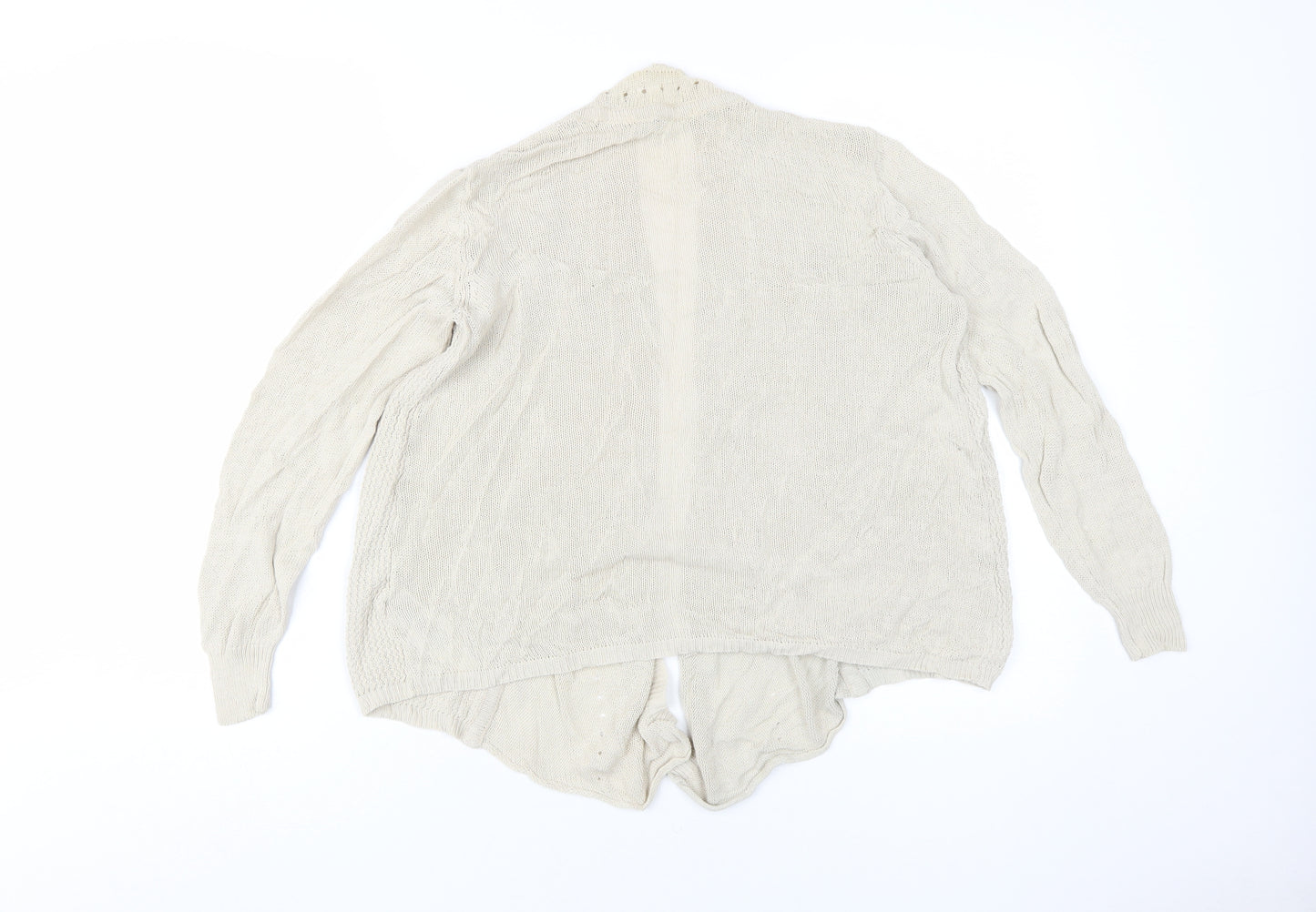 Marks and Spencer Women's Beige Cardigan, Size 14