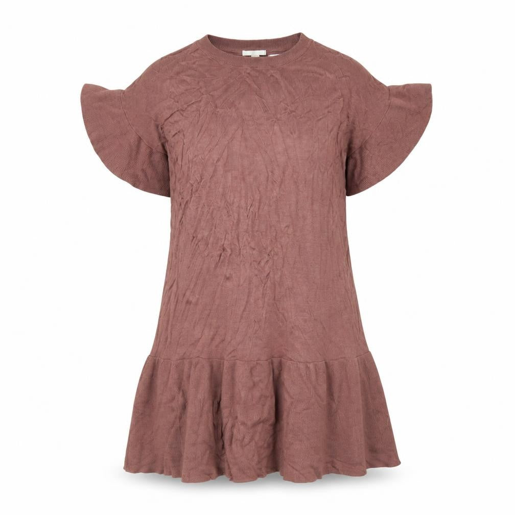 H&M Women's Brown Short Sleeve Knit Dress Size S
