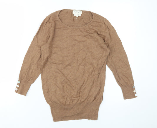 Next Women's Brown Pullover Jumper, Size 8