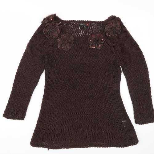 Stephen Y Women's Brown Pullover Jumper M