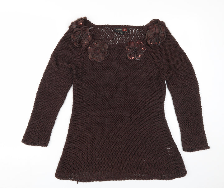 Stephen Y Women's Brown Pullover Jumper M