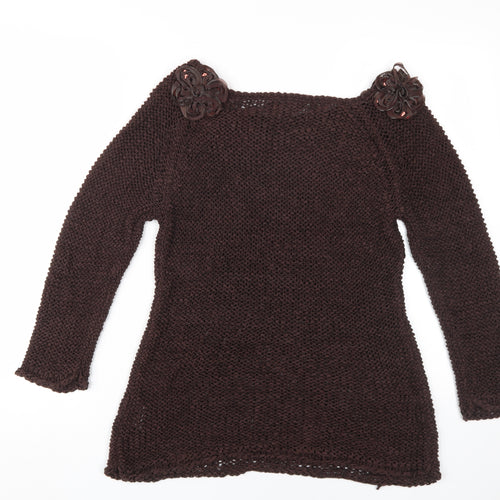 Stephen Y Women's Brown Pullover Jumper M