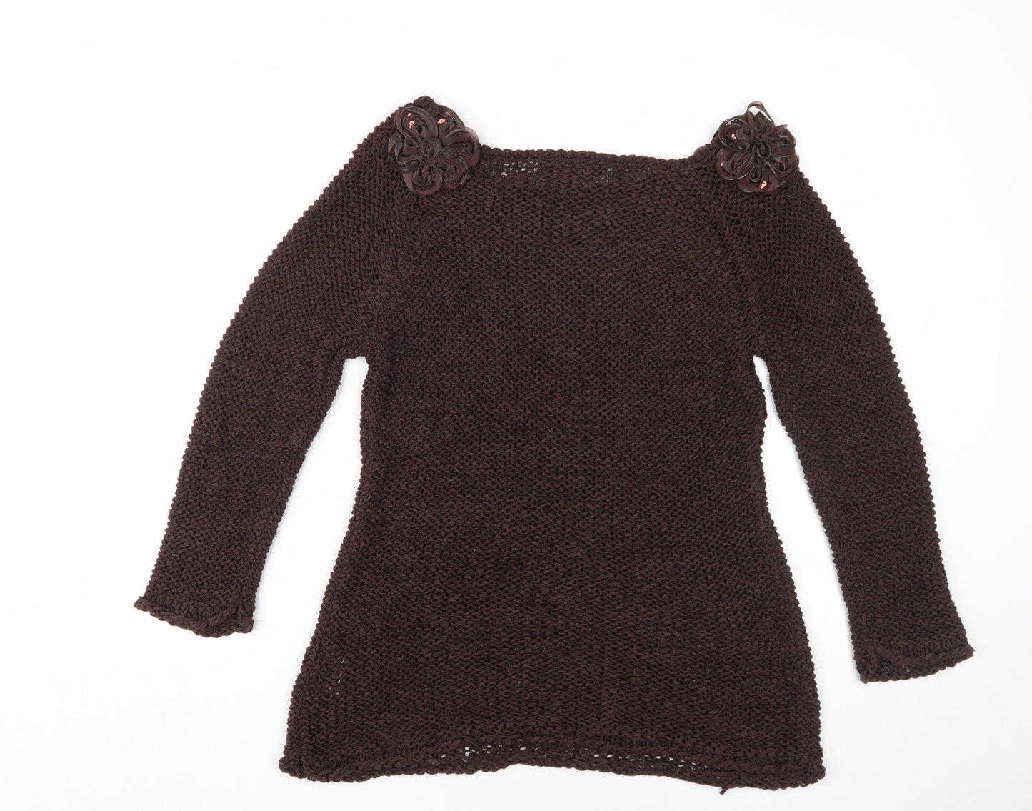 Stephen Y Women's Brown Pullover Jumper M