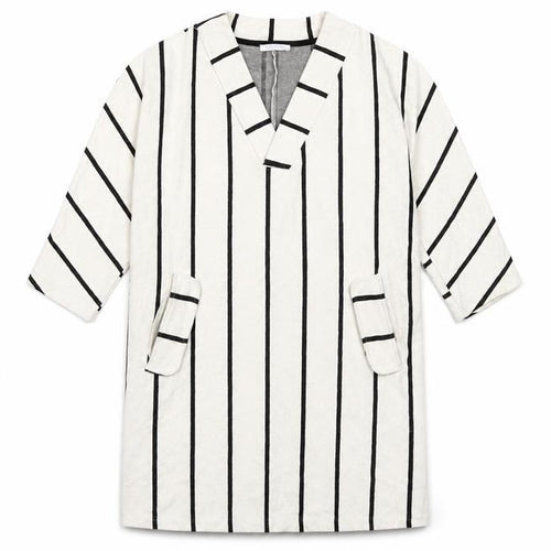 Zara Trafaluc Women's Black/White Striped Shift Dress XS