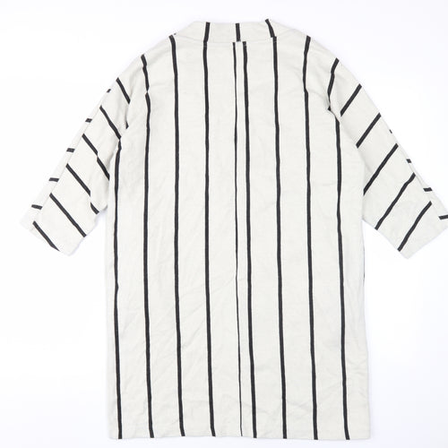 Zara Trafaluc Women's Black/White Striped Shift Dress XS