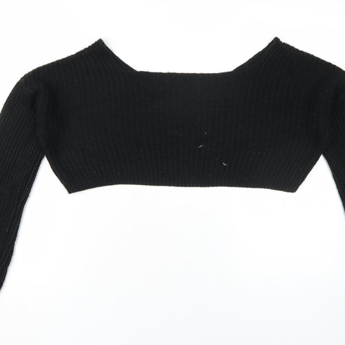 Boohoo Women's Black Knit Pullover Jumper M