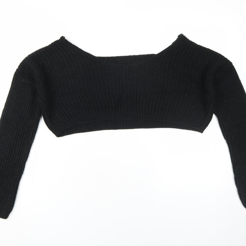 Boohoo Women's Black Knit Pullover Jumper M