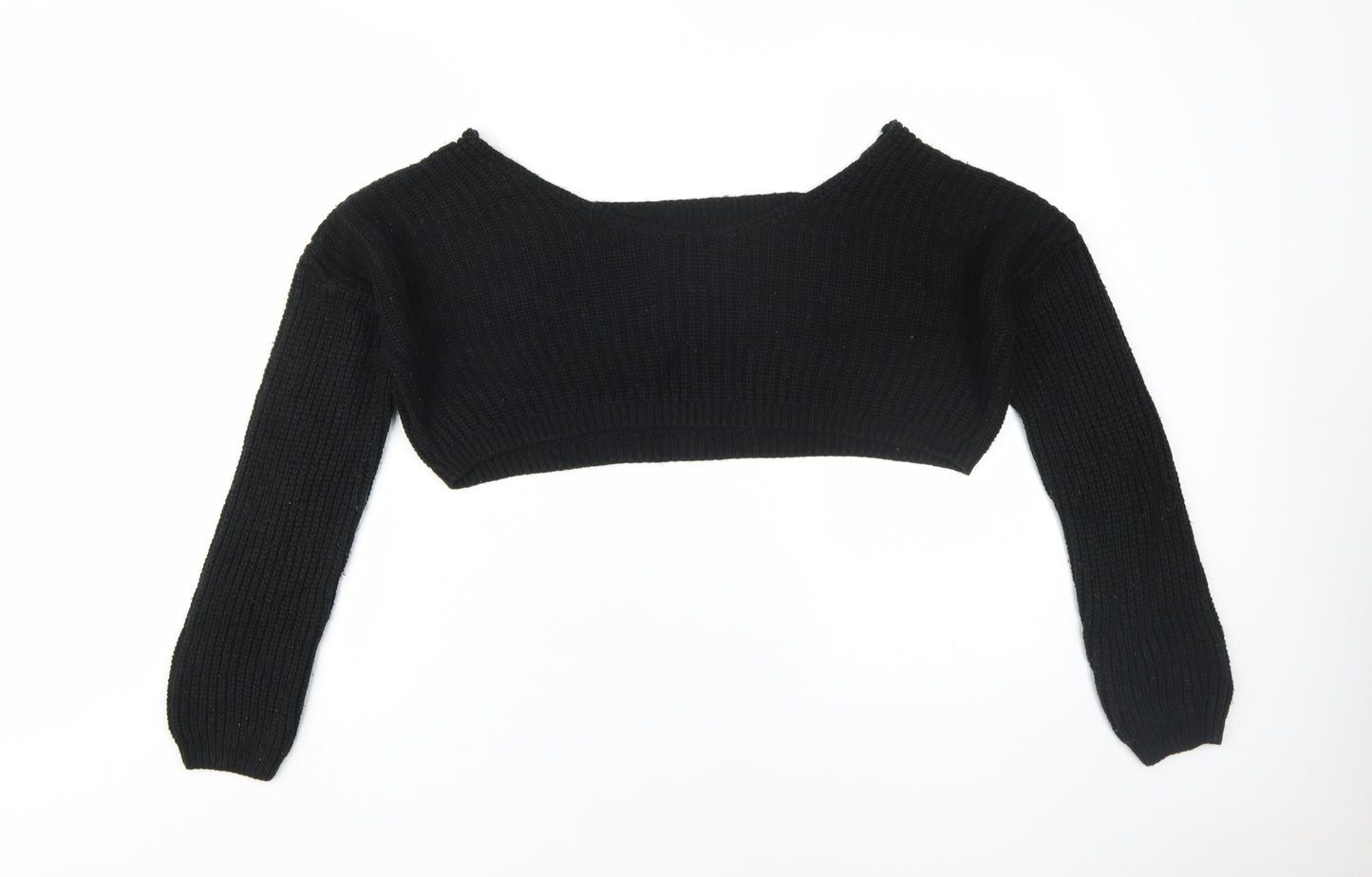 Boohoo Women's Black Knit Pullover Jumper M