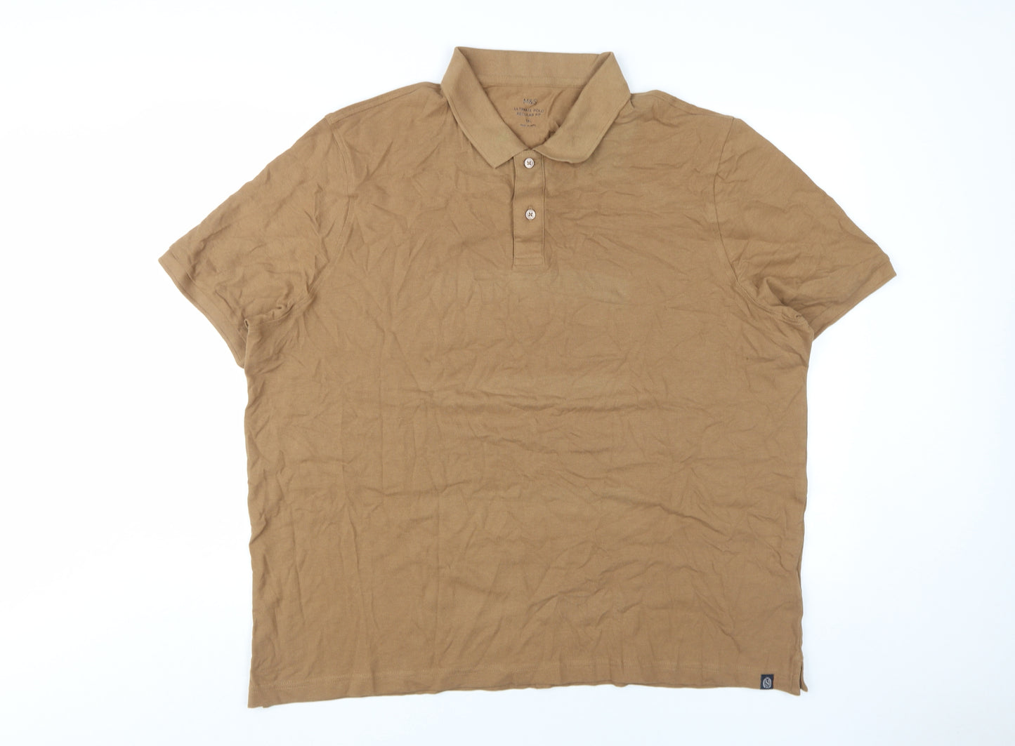 Marks and Spencer Men's Brown 3XL Polo Shirt