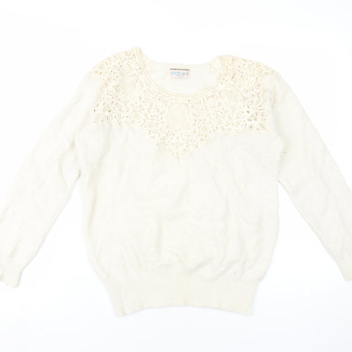 Marks and Spencer Womens Ivory Pullover Jumper Size 14