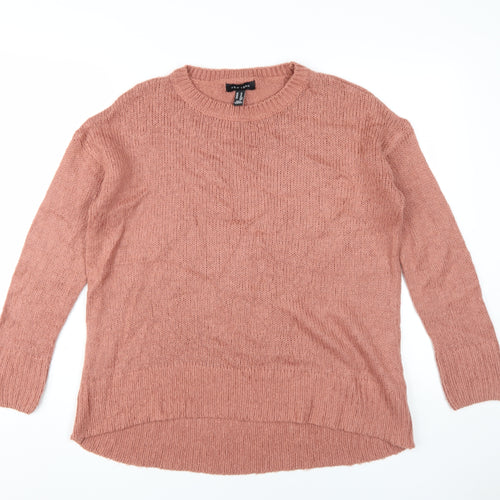 New Look Women's Pink Knit Pullover Jumper, M