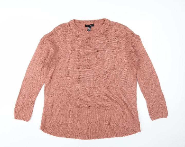 New Look Women's Pink Knit Pullover Jumper, M