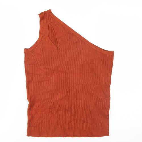 La Redoute Women’s Orange One Shoulder Camisole Tank L