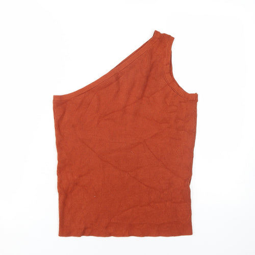 La Redoute Women’s Orange One Shoulder Camisole Tank L