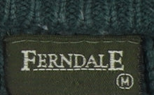 Ferndale Men's Green Medium Cable Knit Pullover Jumper
