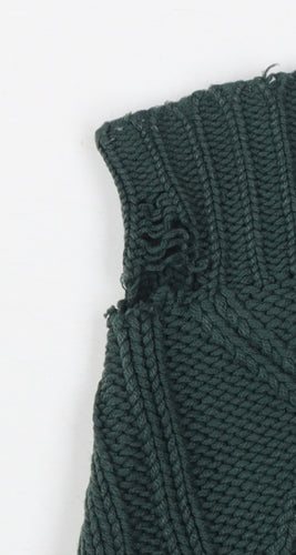 Ferndale Men's Green Medium Cable Knit Pullover Jumper