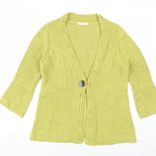 Marks and Spencer Women's Green Cardigan Size 12