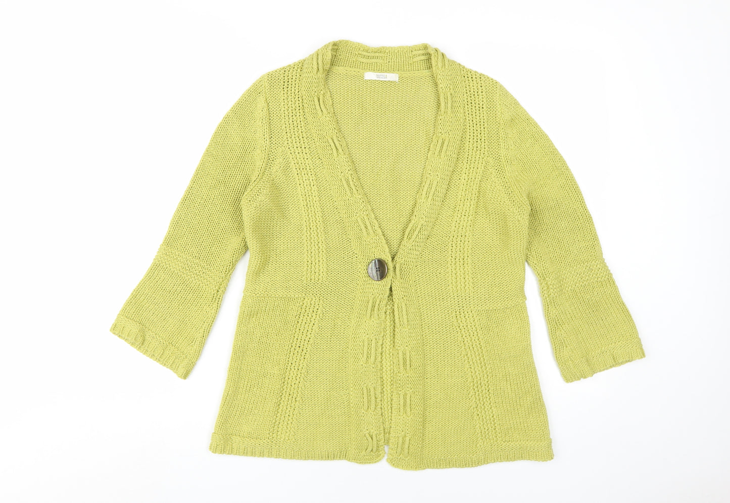 Marks and Spencer Women's Green Cardigan Size 12