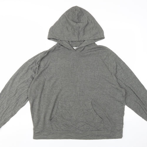 Marks and Spencer Grey Unisex L Pullover Hoodie