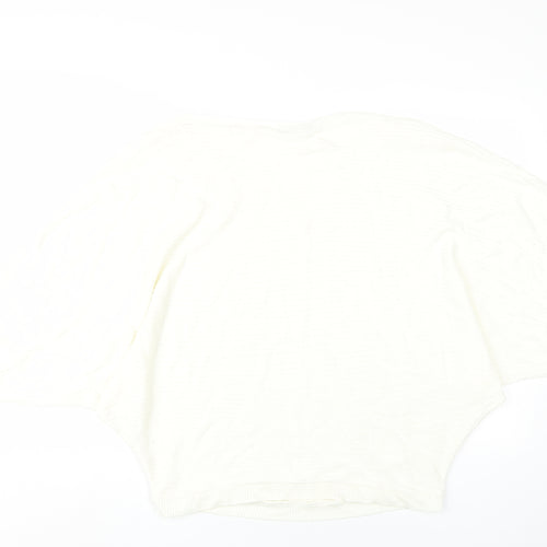 boohoo Women's White Knit Jumper M/L