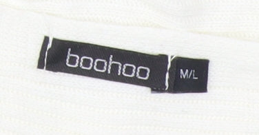 boohoo Women's White Knit Jumper M/L