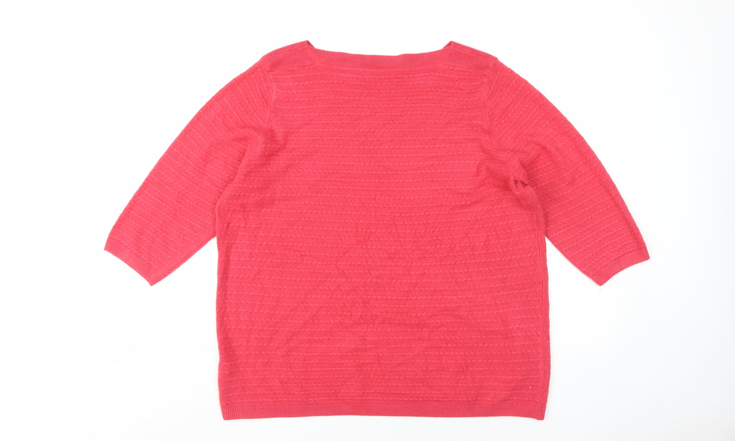 Marks and Spencer Women's Red Pullover Jumper Size 20