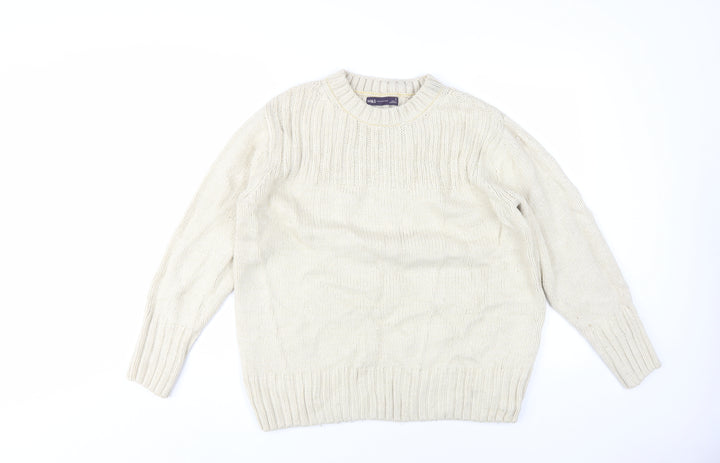 Marks and Spencer Women's Ivory M Pullover Jumper