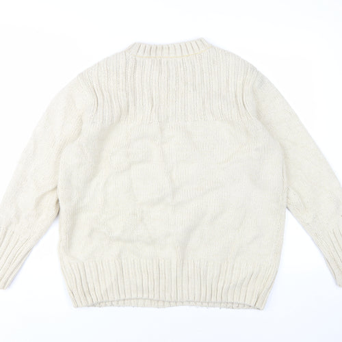 Marks and Spencer Women's Ivory M Pullover Jumper