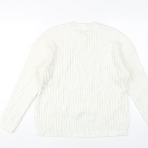 Marks and Spencer Women's White Pullover Jumper L