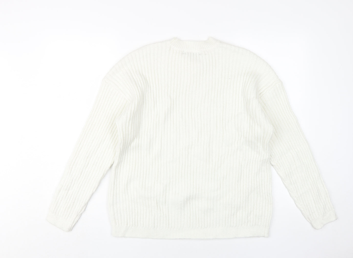Marks and Spencer Women's White Pullover Jumper L
