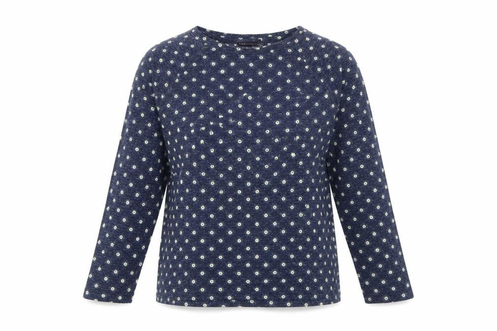 Marks and Spencer Women's Blue Floral Jersey T-Shirt