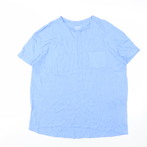 Dunnes Stores Blue Relaxed Fit Unisex T-Shirt S
