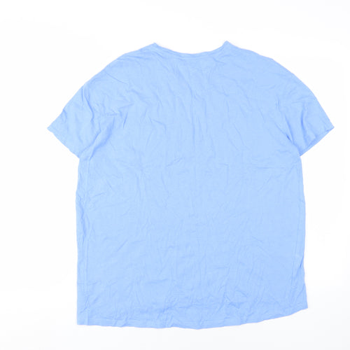 Dunnes Stores Blue Relaxed Fit Unisex T-Shirt S