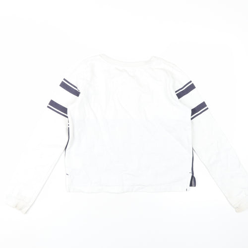 H&M Girls White 'New York' Sweatshirt 146 Pullover