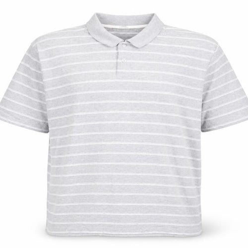 Dunnes Stores Men's Grey 2XL Striped Polo Shirt