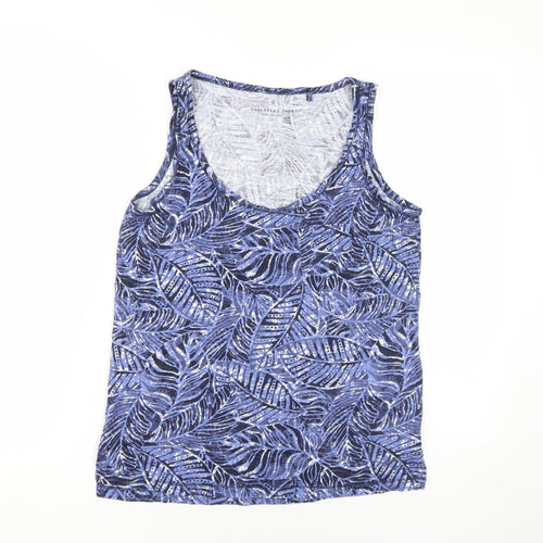 Principles Women's Blue Floral Tank Top Size 12