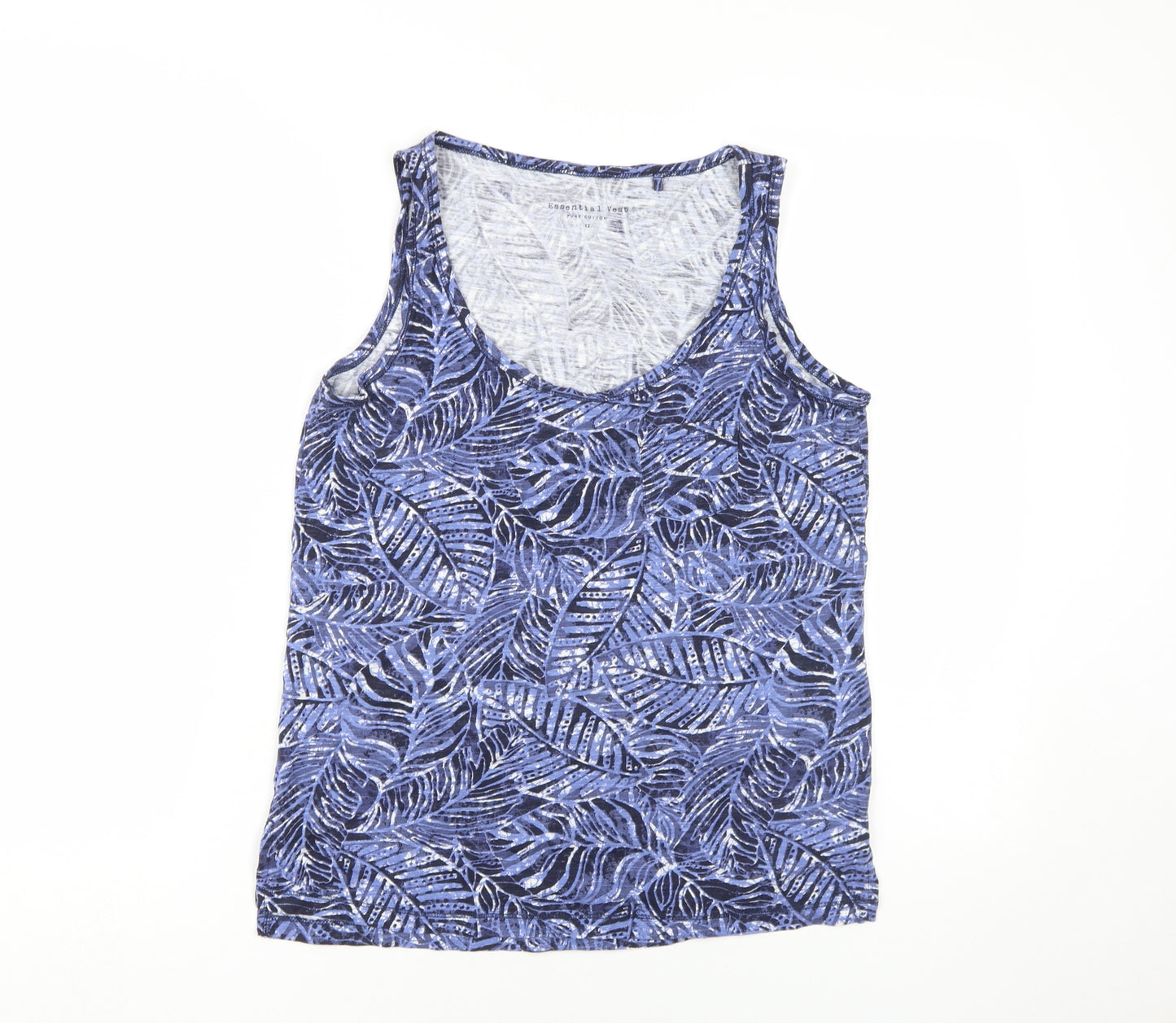 Principles Women's Blue Floral Tank Top Size 12